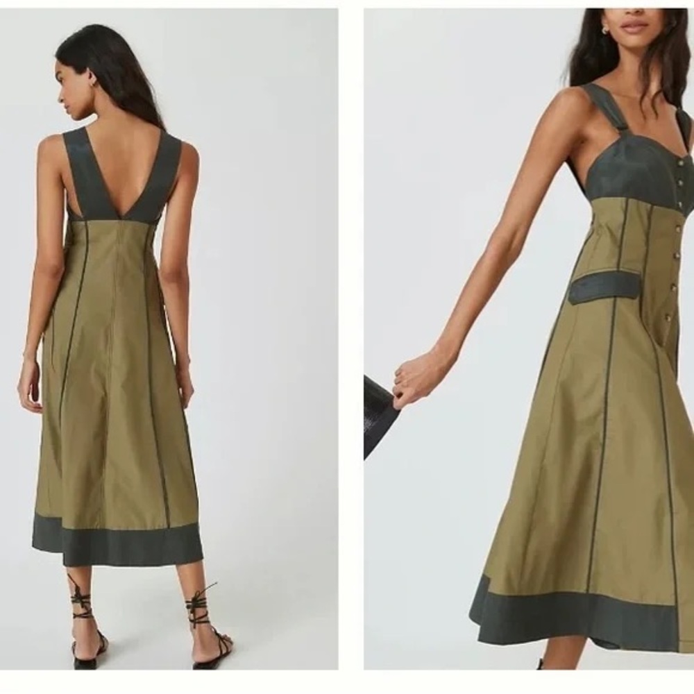 Anthropologie Utility Style Midi Dress - 0 NWOT